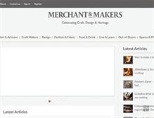 Tablet Screenshot of merchantandmakers.com